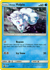 Alolan Vulpix 21a/145 Cosmos Holo Promo - Ultra Prism Blister Exclusive